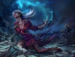 Anastasia&nbsp;Bulgakova魔幻人物插画