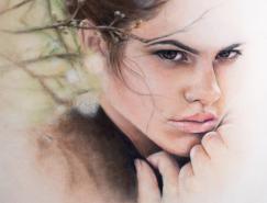 Bec&nbsp;Winnel超美人物肖像插画