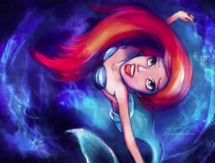 迪斯尼动画人物插画欣赏