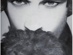 西班牙Carmen&nbsp;Ortiz黑白肖像插画