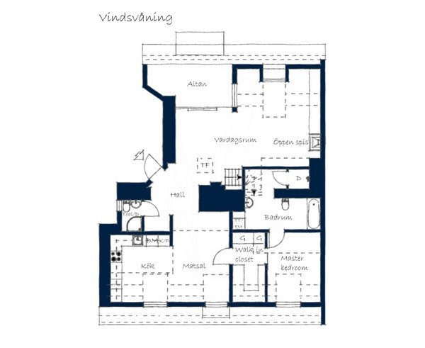 功能与美学的结合: 斯德哥尔摩118平米复式公寓设计