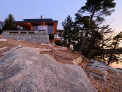 加拿大Muskoka湖边悬崖的Cliff别墅