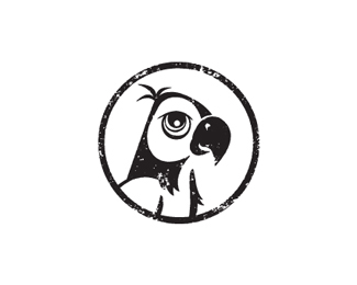 标志设计元素运用实例：鹦鹉