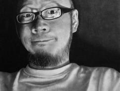 香港艺术家PaulLung照片级的铅笔素描画