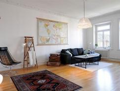 复古元素与现代设计结合：93平米北欧三房设计