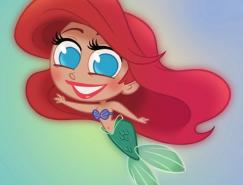 David&nbsp;Gilson画笔下可爱的迪士尼公主