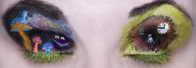眼妆描绘的迪斯尼童话世界：Katie Alves眼妆彩绘作品