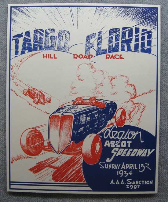 赛车运动老海报设计欣赏