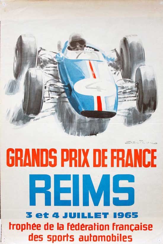 赛车运动老海报设计欣赏