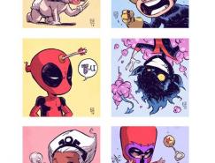 漫画人物插画：X宝宝(&nbsp;X-Babies)