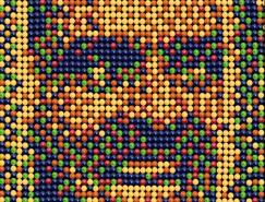 彩虹糖平面广告