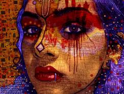 Charlie&nbsp;Terrell独特的人像插画作品