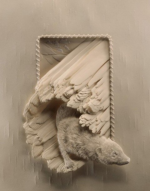 加拿大艺术家Calvin Nicholls纸雕作品