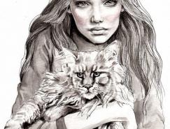 Hanna&nbsp;Muller人物插画欣赏