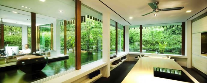 超大的开放空间的自然光线：新加坡Sun豪宅设计
