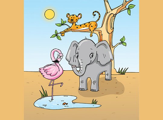 可爱的动物卡通插画作品