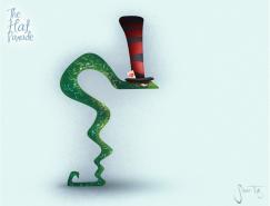 戴帽子的动物：Sarita&nbsp;Kolhatkar可爱插画欣赏