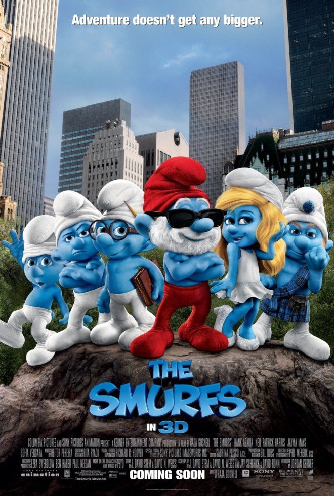 电影海报欣赏：蓝精灵(The Smurfs)