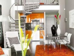 明亮的色彩空間：小戶型LOFT公寓