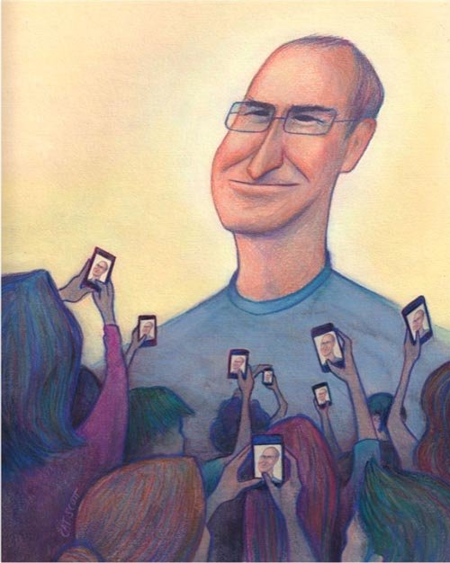 人物插画欣赏：Steve Jobs(1955-2011)