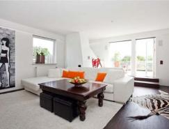 瑞典充满艺术感的复式公寓设计