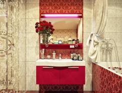 复古与现代结合的浴室(卫生间)设计