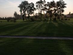 Photoshop完美修复偏暗的树林朝霞图片