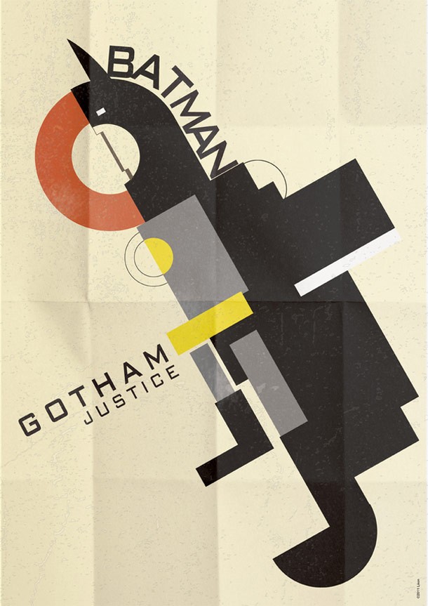 Greg Guillemin装饰艺术风格的超级英雄电影海报