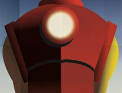 Greg&nbsp;Guillemin装饰艺术风格的超级英雄电影海报