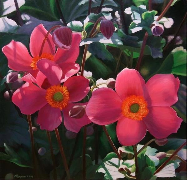 美丽的花：Andrey Nikulin绘画作品