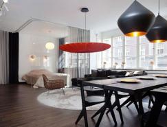 开放的布局空间：斯德哥尔摩公寓设计