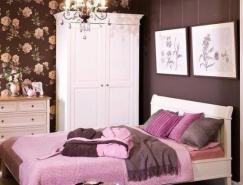 粉红和巧克力色搭配的少女卧室