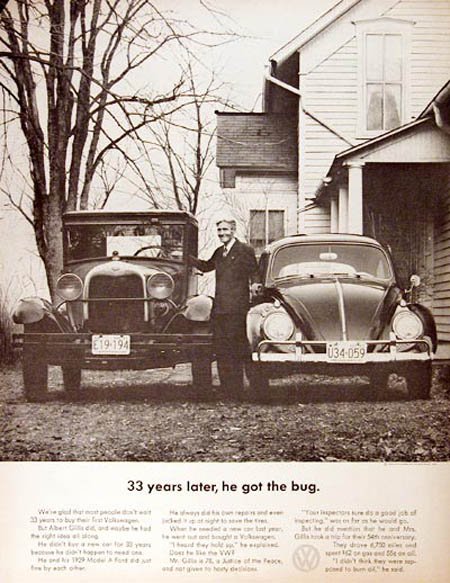 1960年代大众甲壳虫广告欣赏