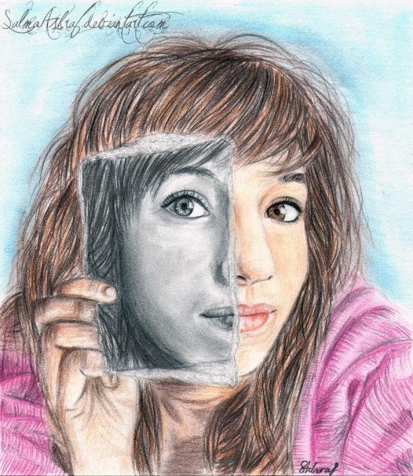 Salma Ashraf迷人的人像素描作品