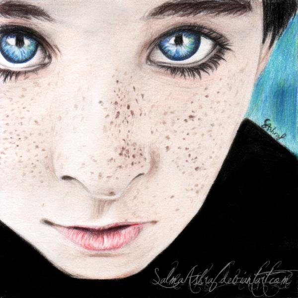 Salma Ashraf迷人的人像素描作品