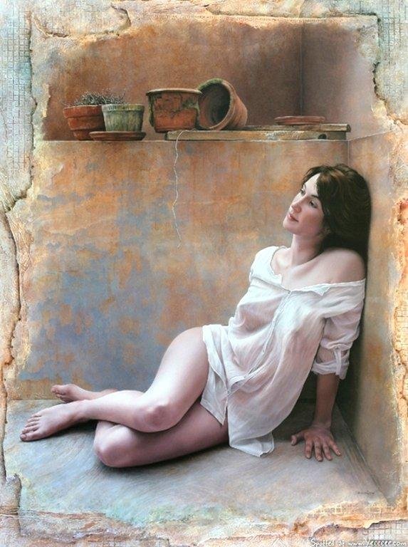法国ascal Chove唯美的女性人物绘画作品