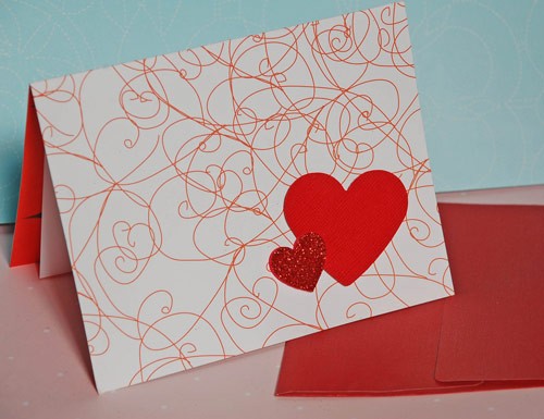 Pretty Valentines Card Creation