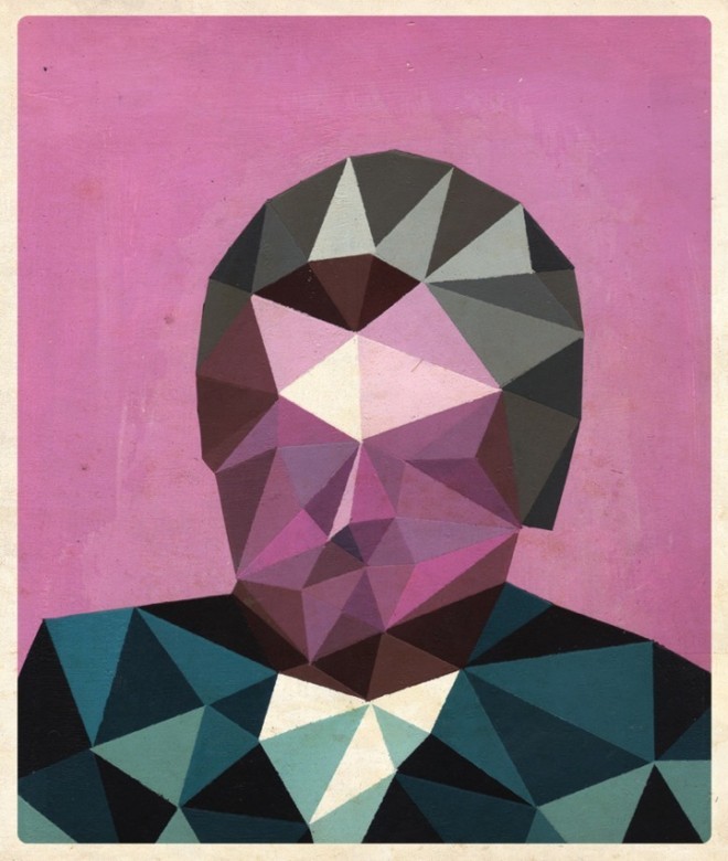 Dave Murray: 立体主义风格肖像插画