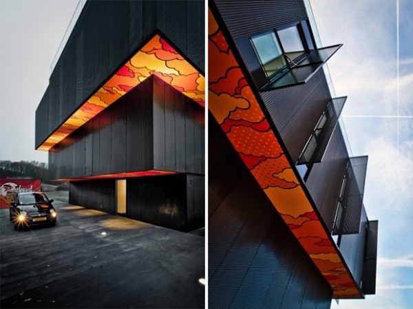 建筑与街头艺术结合: 卢森堡多层住宅设计