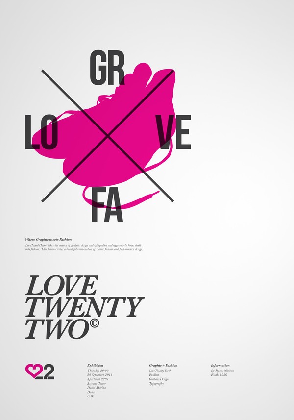 南非设计师Ryan Atkinson品牌设计：Love 22