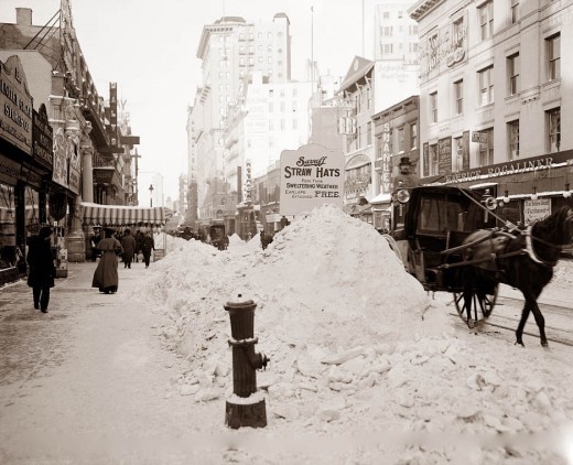 老照片：雪中纽约(1892-1920)
