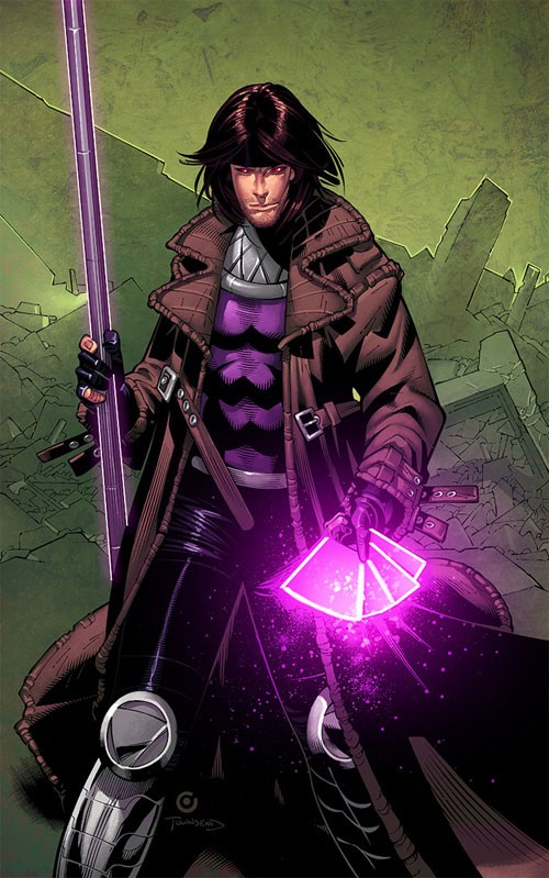 X战警人物插画: 牌王(Gambit)