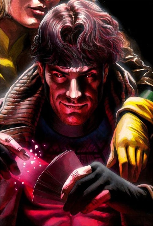 X战警人物插画: 牌王(Gambit)