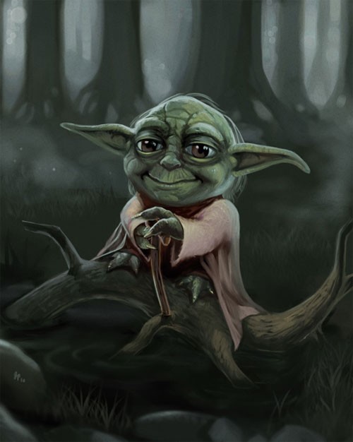 星球大战角色插画：尤达大师(Yoda)