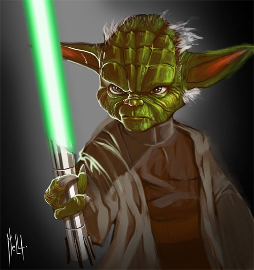 星球大战角色插画：尤达大师(Yoda)