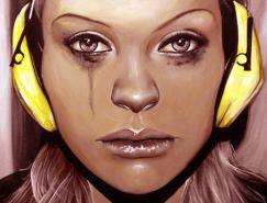 Olga&nbsp;Noes肖像插画欣赏