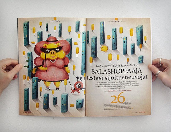 Tuomas Ikonen杂志插图设计(二)