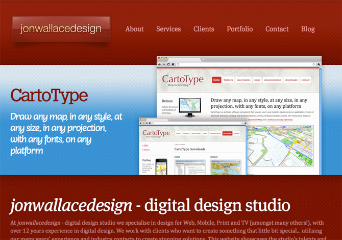 30个漂亮的红色网站设计