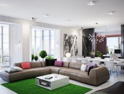 乌克兰300平米现代公寓设计