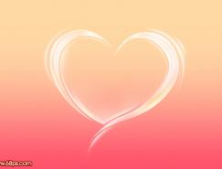 Photoshop制作晶莹剔透的高光心形